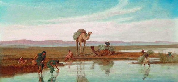 Cutting Rushes by the Nile by Frederick Goodall